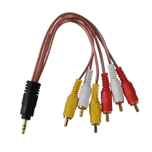 POWERMASTER 3.5 MM STEREO ERKEK / 6 RCA ERKEK 5+1 KABLO alternatif görünüm