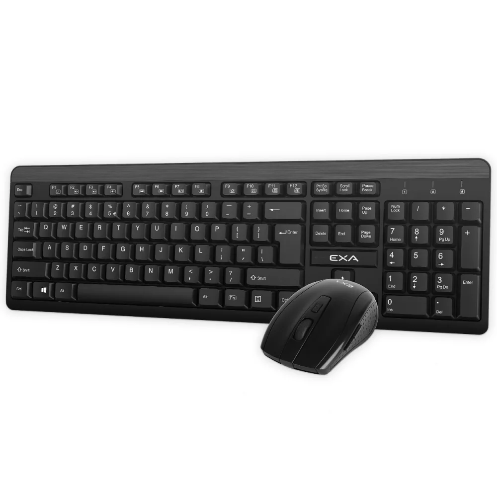 EXA EX277GCM Kablosuz Klavye Mouse Set Siyah