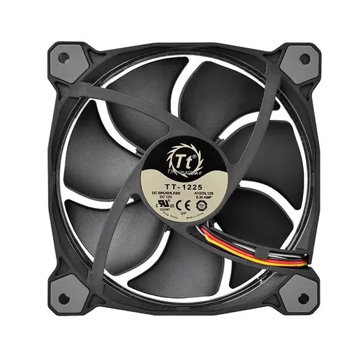 THERMALTAKE Riing CL-F038-PL12WT-A 120mm Beyaz Halka Ledli Titreşimsiz Kasa ve Radyatör Fanı görseli 5