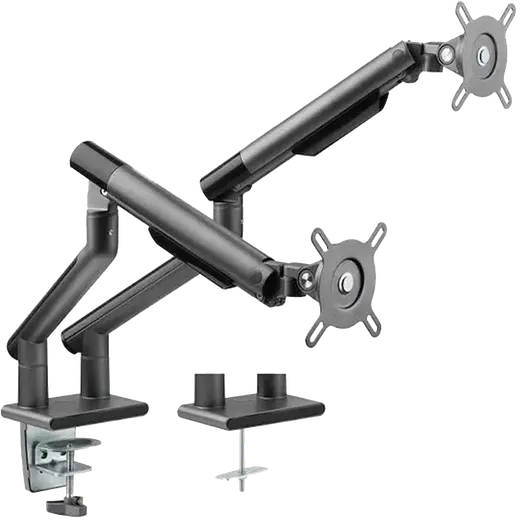 TWISTED Minds 17"-32" TM-49-C012-G Amortisörlü 2-kollu Premium Slim Monitör Askı Aparatı görseli 5