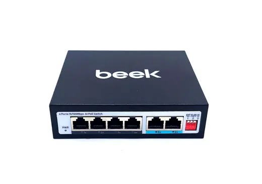 BEEK BN-FS-1604P 4 PORTS 10/100MBPS POE SWITCH WITH 2 100MBPS RJ45UPLINK