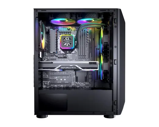 Cougar MX410 Mesh-G RGB Kasa (Cougar XTC650 650W 80+ Power Supply) alternatif görünüm
