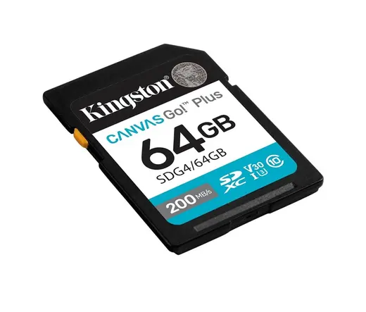 Kingston 64GB SDXC Canvas Go+ 200MB/s SDG4/64GB alternatif görünüm
