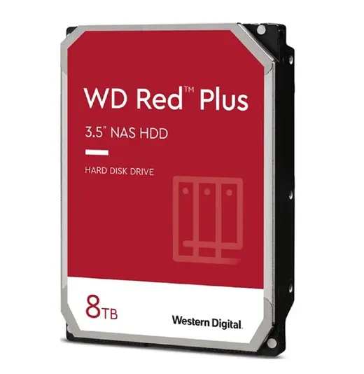 WD Red Plus Nas 8TB 3.5'' 5640Rpm SATA (WD80EFPX) alternatif görünüm