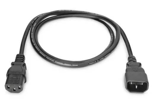 DIGITUS AK-440201-050-S PC-Monitör Arası Güç Kablosu, C14 erkek - C13 dişi, 5 metre görseli 3