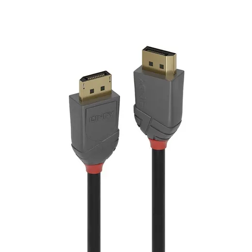 LINDY LIN-36486 10m DisplayPort 1.2 Cable, Anthra Line