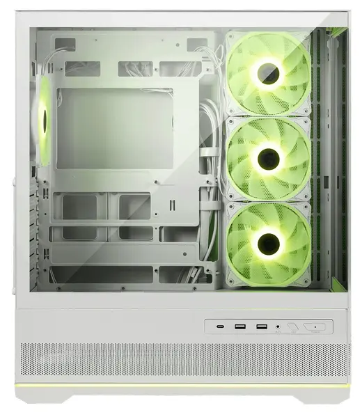 MSI MAG PANO 110R PZ WHITE Gaming Mid-Tower PC Kasası Beyaz görseli 3