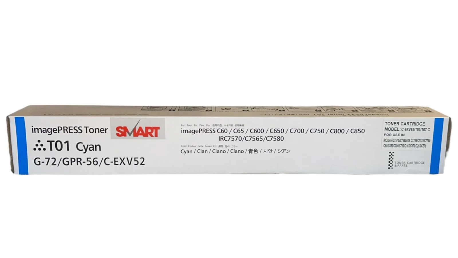 Canon EXV-52 Smart Mavi Toner IR-C 7565 7570 7580 DX 7765 7770 7780 T01 T07