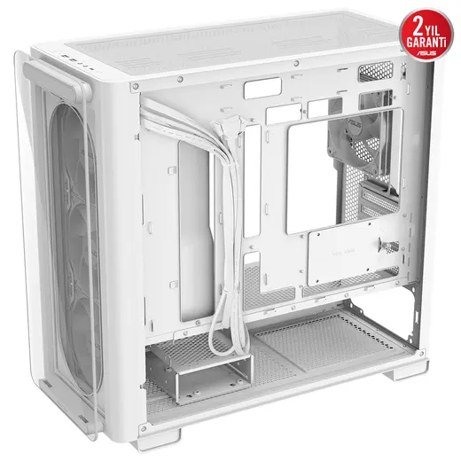 ASUS A23 PLUS TG ARGB WHITE Gaming Mid-Tower PC Kasası Beyaz / 90DC00K3-B19010 görseli 5
