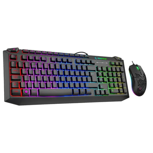 Rampage KB-R310 BROKER V2 Siyah Usb 12800 DPI Oyuncu Klavye + Mouse Set alternatif görünüm