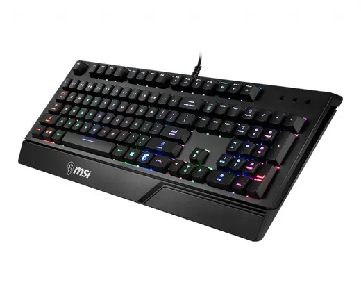 MSI Q TR Vigor GK20 RGB Ledli Sessiz Membran Siyah Oyuncu Klavyesi görseli 3