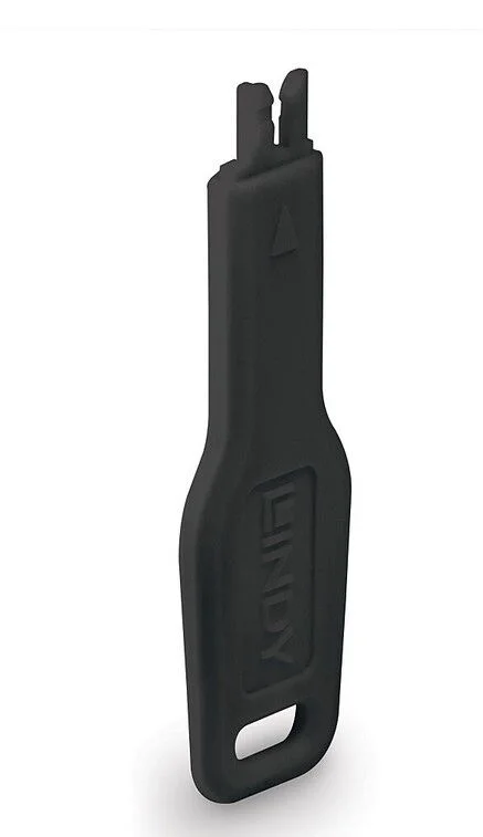 LINDY LIN-47890 RJ45 Port'a Erişimi Engelleyen Anahtar, Siyah Renk (LIN-47891 ve LIN-47892 için) RJ-45 bağlantı