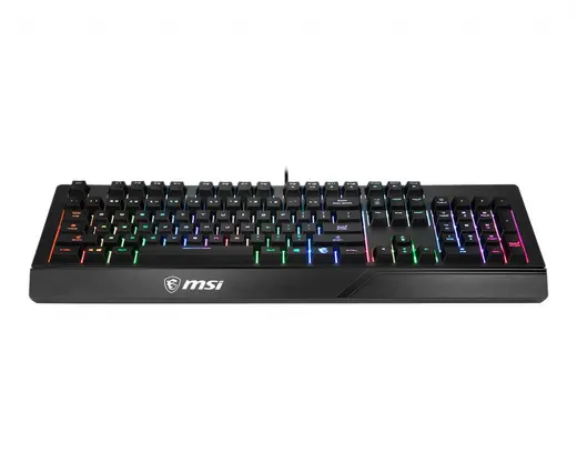 MSI Q TR Vigor GK20 RGB Ledli Sessiz Membran Siyah Oyuncu Klavyesi görseli 2