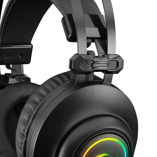 Rampage RM-K1 PULSAR Siyah Usb 7.1 Surround+Titreşim RGB Işık Efektli Gaming Kulaklık görseli 5