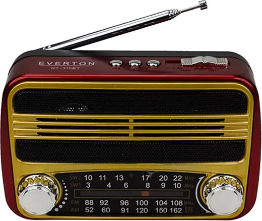 Everton Rt-310bt Bluetooth Fm-Usb-Tf Card- Şarjlı Nostaljik Radyo