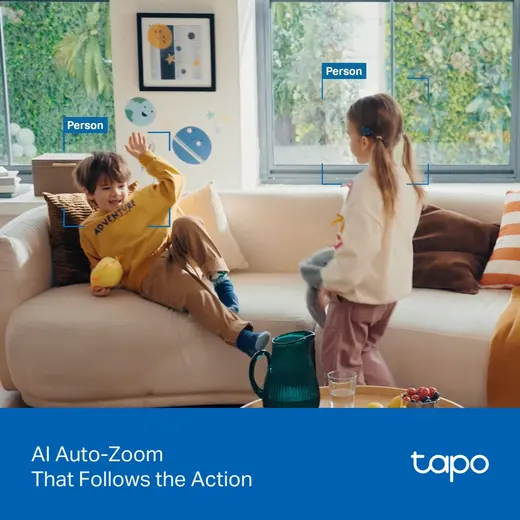 TP-LINK 8MP 4MM WIFI Kablosuz Pan/Tilt IP Kamera Tapo C250 görseli 8