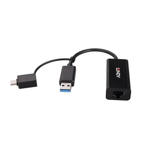 LINDY LIN-43412 USB 3.2 Gen 1 Gigabit Ethernet Çevirici USB 3.2 Gen 1 Gigabit Ethernet Converter görseli 3