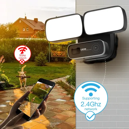 OPAX-90120 PROJEKTÖRLÜ WiFi KAMERA / ALARM / KARŞILIKLI KONUŞMA / HAREKET SENSÖRÜ / SD KART DESTEĞİ görseli 5