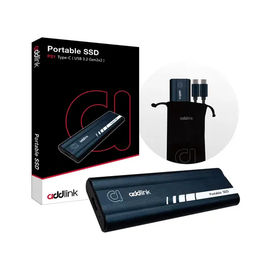 ADDLINK 2TB P21 AD2TBP21B2K 2000-1950MB/s SSD TYPEC SSD Harici Disk görseli 1