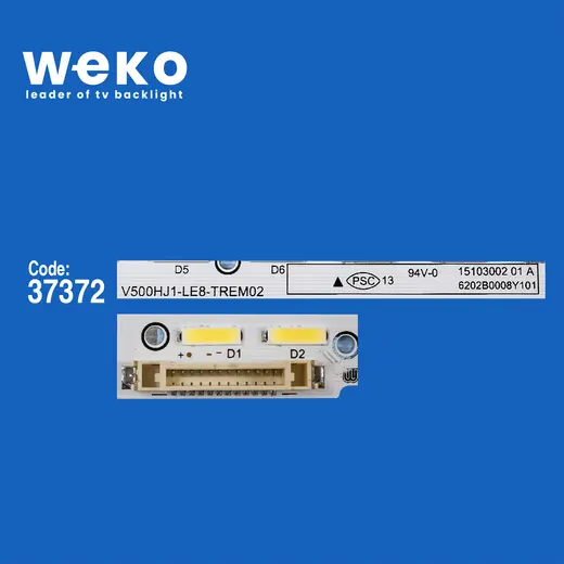 WKSET-6716 37372X1 V500HJ1-LE8-TREM02 6202B0009L101 1 ADET LED BAR (56LED) alternatif görünüm