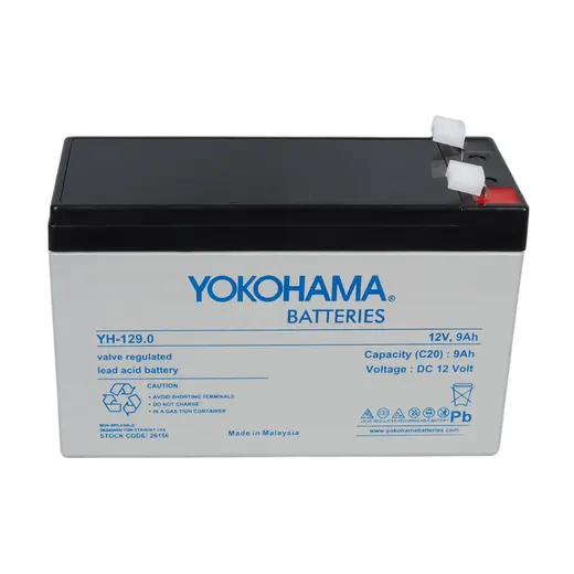 YOKOHAMA YH-129.0 12 VOLT - 9 AMPER AKÜ (150 X 65 X 90 MM) alternatif görünüm