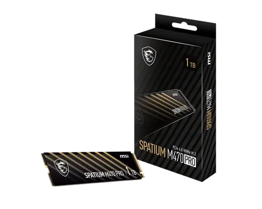 MSI SPATIUM M470 PRO 1 TB GEN4 NVME SSD 6000/4500