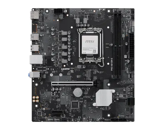 MSI PRO H810M-E 1851P DDR5 SES GLAN DP/HDMI SATA3 USB3.2 mATX alternatif görünüm