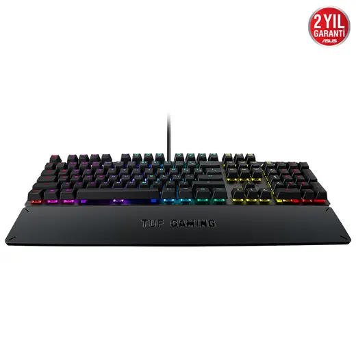 ASUS TUF GAMING K3 RA05 Red Mekanik RGB Aura Sync 1000Hz USB Gaming Klavye görseli 4