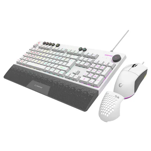 Rampage ECLIPSE Beyaz Usb RGB Aydınlatmalı Q Gaming Oyuncu Klavye Mouse Set görseli 5