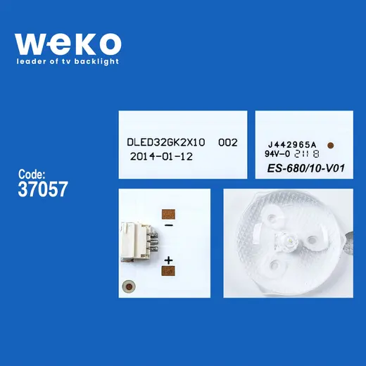 WKSET-6318 37057X2 DLED32GK2X10 002 2 ADET LED BAR alternatif görünüm