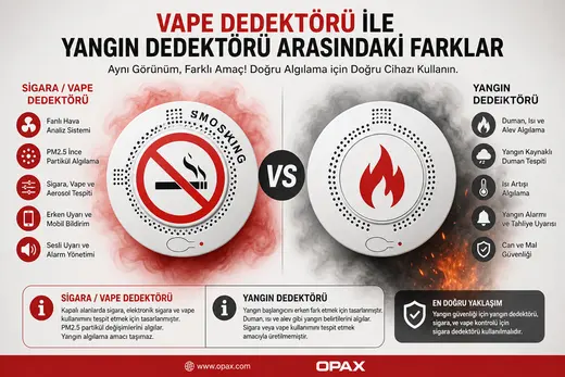 OPAX-V200 PRO Wi-Fi Sigara ve Vape Dedektörü görseli 7