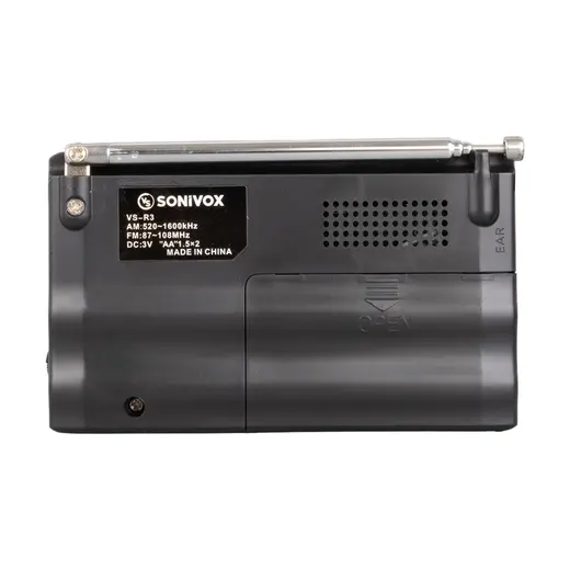 SONIVOX VS-R3 SİYAH RENK CEP TİPİ ANALOG FM RADYO alternatif görünüm