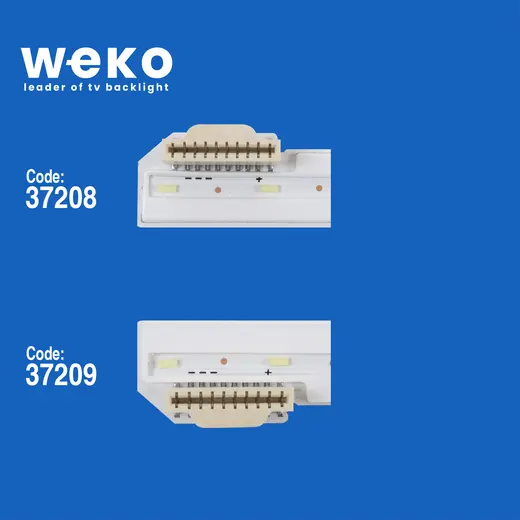 WKSET-6515 37208X1 37209X1 55 V17 ART3 3037/3038 2 ADET LED BAR (60LED) alternatif görünüm
