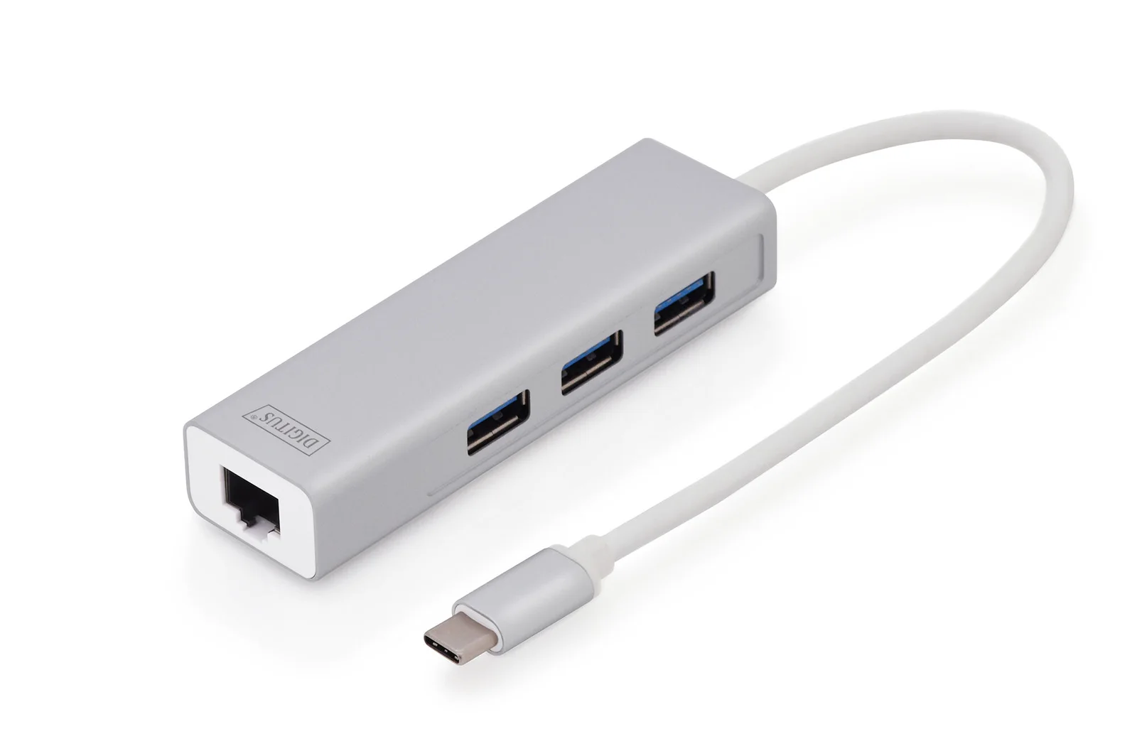 DIGITUS DA-70255 3 PORT USB TYPE C 3.0 HUB + ETHERNET PORT