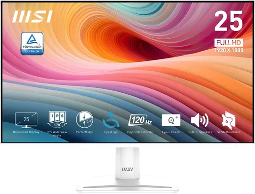 MSI 24.5" IPS PRO MP251W E2 1MS 120HZ HDMI-DP Kurumsal Monitör 1920x1080 görseli 8