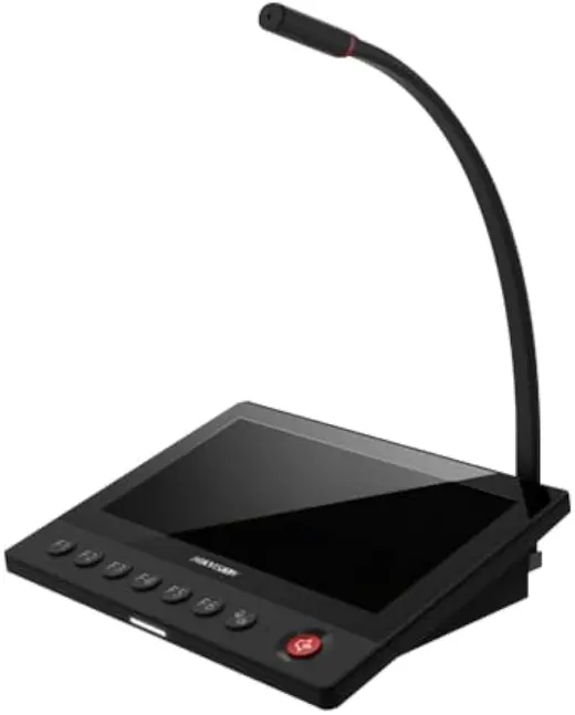 HIKVISION DS-QAZ1MP7G1 7" IP Çağrı Mikrofonu - Dokunmatik IPS - Gooseneck Mikrofon - Anons İstasyonu