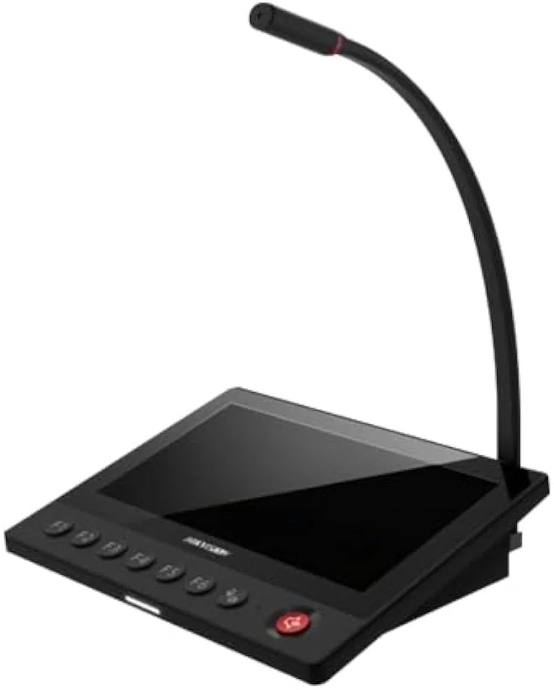 HIKVISION DS-QAZ1MP7G1 7" IP Çağrı Mikrofonu - Dokunmatik IPS - Gooseneck Mikrofon - Anons İstasyonu