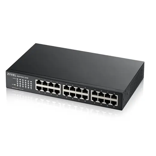 ZyXEL 24port Gigabit Yönetilemez Switch GS1100-24E v3 görseli 1