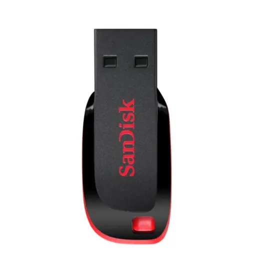 SANDISK 16GB Cruzer Blade SDCZ50-016G-B35 USB 2.0 Kırmızı/Siyah Flash Bellek görseli 2