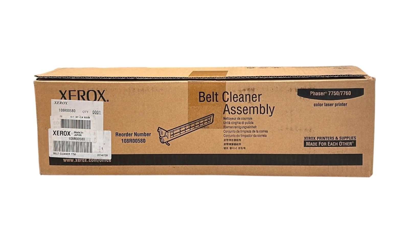 Xerox 108R00580 Belt Cleaner Kit Phaser 7750 7760