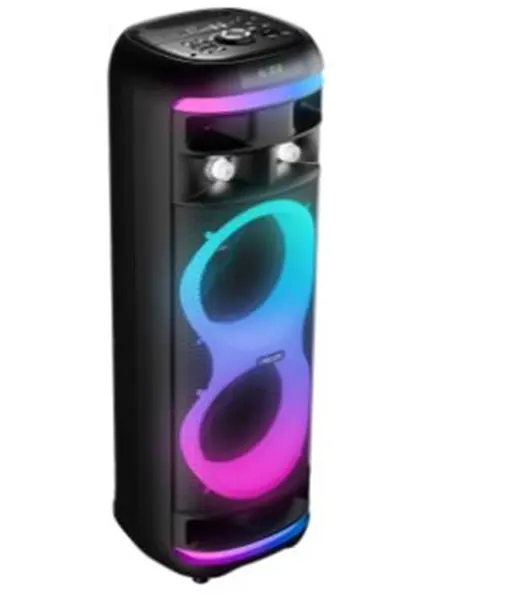 Mikado MD-64BT 60W 1 Adet Kablosuz Mikrofonlu USB+TF+TWS+AUX+BT Destekli Siyah Ses Sistemi görseli 2