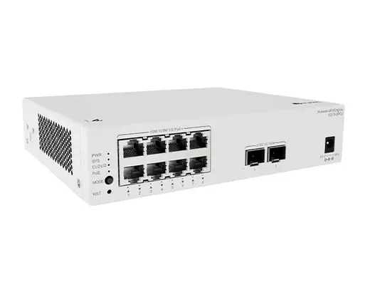 HUAWEI eKIT S210-8P2J 8x 10/100/1000 POE 128W +2x2.5G SFP YONETILEBILIR SWITCH görseli 3