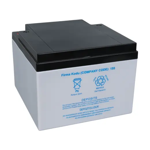 YOKOHAMA YH-1226 12 VOLT - 26 AMPER KURU AKÜ (165 X 176 X 125 MM) görseli 3