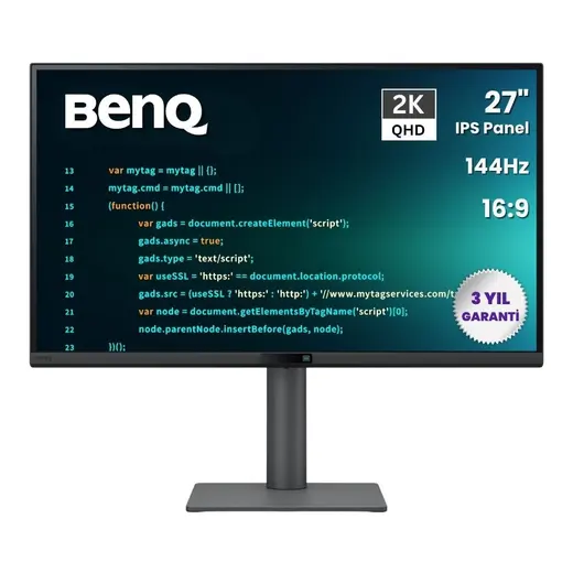 BENQ 27" IPS RD270Q 5MS 144HZ HDMI-DP TYPEC Kurumsal Programlama Monitörü 2560x1440 görseli 5