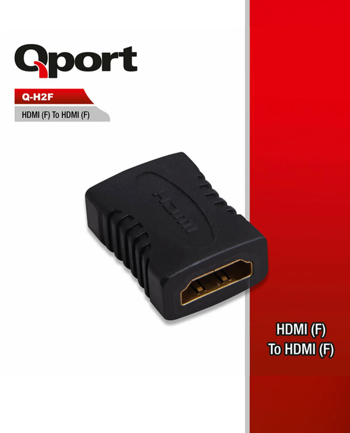QPORT Q-H2F HDMI-HDMI Adaptör