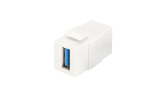 DIGITUS DN-93404 USB 3.0 Keystone Jack, DN-93832 için, beyaz renk (RAL 9003)