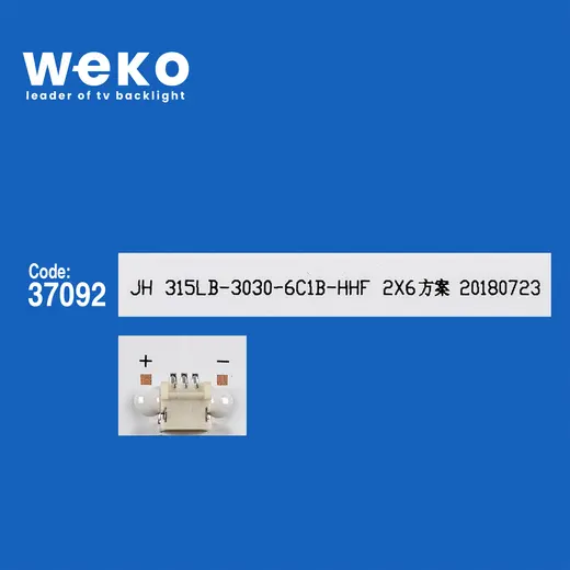 WKSET-6372 37092X2 JH 315LB-3030-6C1B-HHF 2X6 2 ADET LED BAR (3V6LED58,7CM) alternatif görünüm