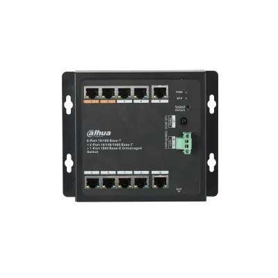 DAHUA PFS3111-8ET-96-F 11 PORT 10/100 8xPOE 96W + 2xRJ45 10/100/1000 + 1x SFP 1000 UPLINK HI-POE YONETILMEZ SWITCH alternatif görünüm