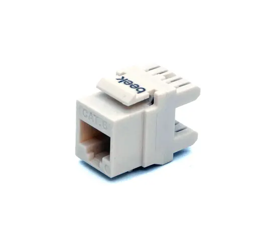 BEEK BN-KJ6-U0-WH CAT 6 Keystone Jack, zırhsız/unshielded, 250 MHz acc. ISO/IEC 11801:2002 AM2:2009/09, beyaz renk