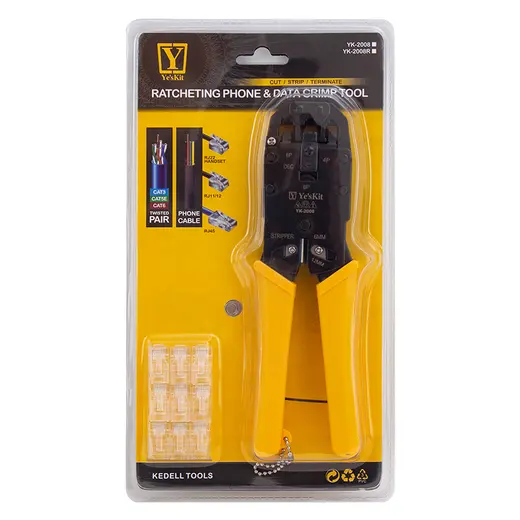 POWERMASTER YK-2008 RJ11-RJ12-RJ22-RJ45 SOKET SIKMA PENSESİ alternatif görünüm